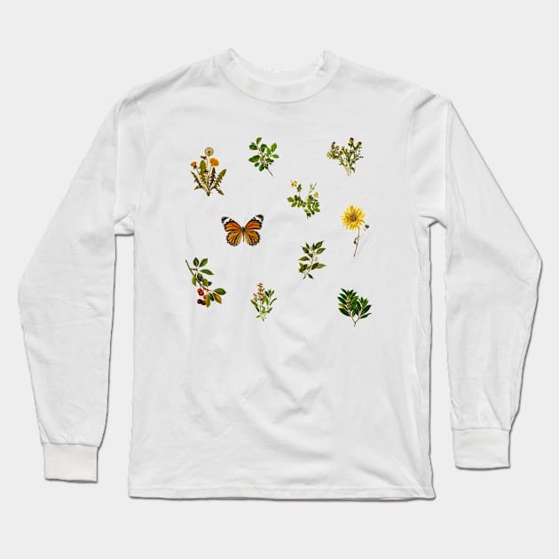 Vintage Botanical pack 3 Long Sleeve T-Shirt by Ranp